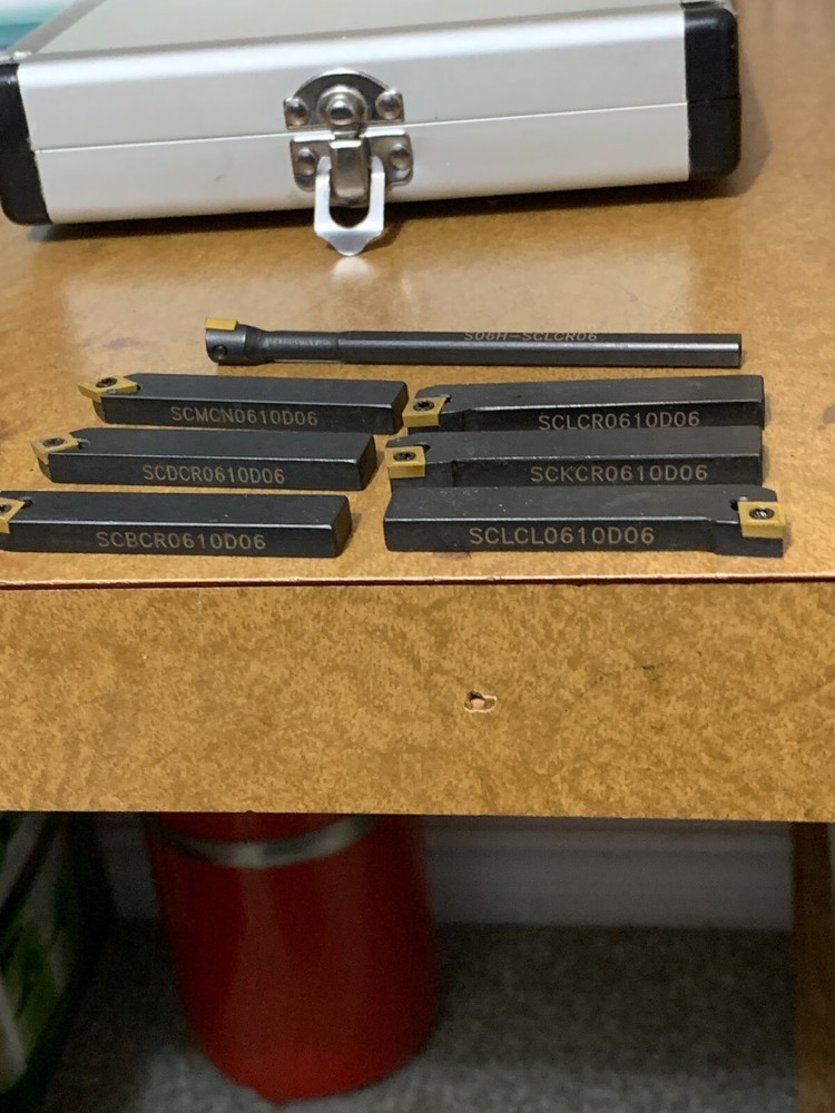 7 Carbide Bits New Condition Including Lined Case- Like New