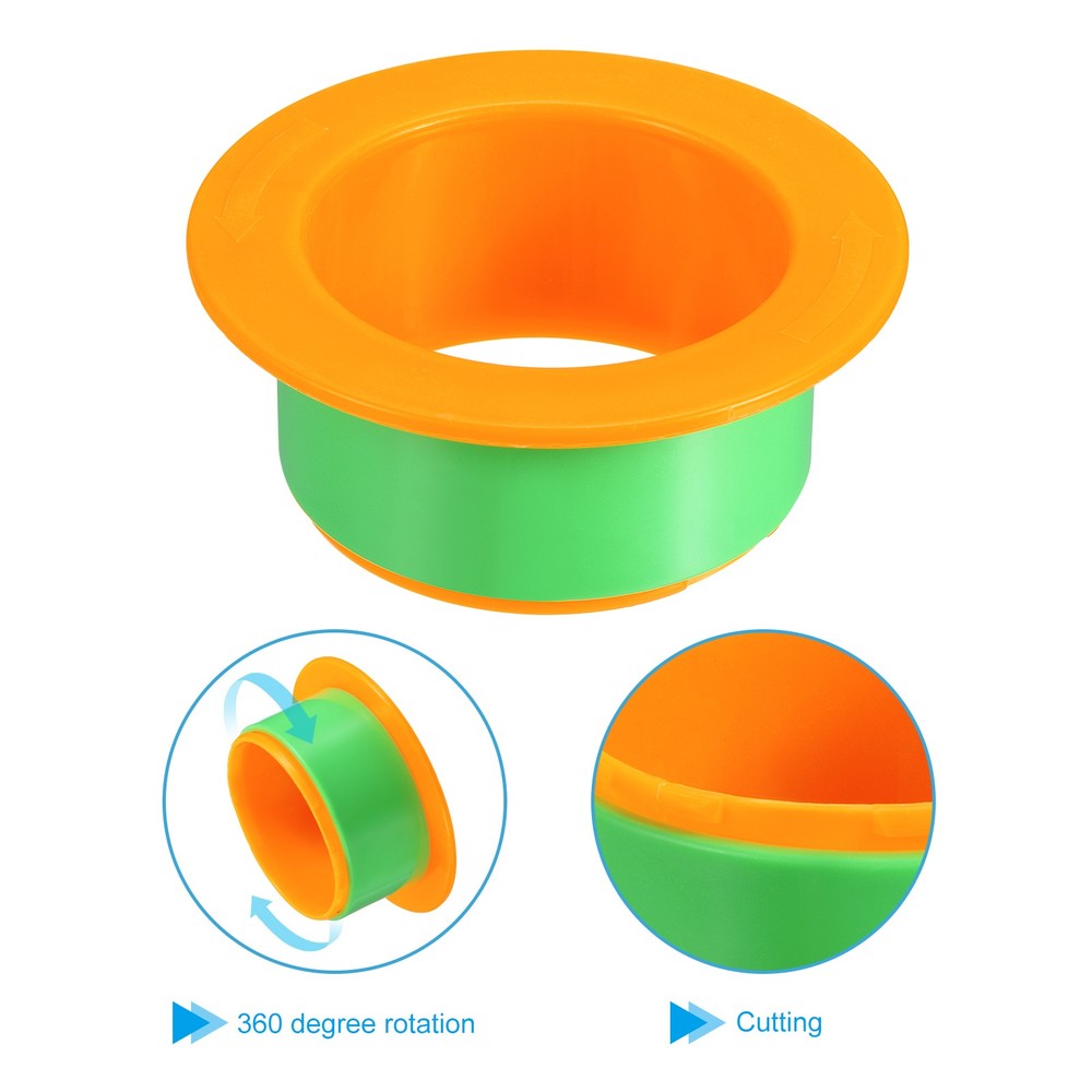 2Pcs 4 Inch Shrink Wrap Handle for 76mm Above Core, Orange