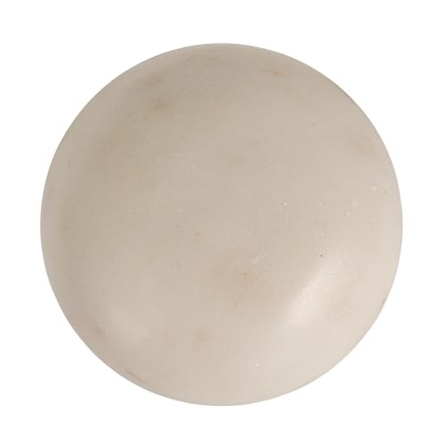Round Marble Salt Cellar, White