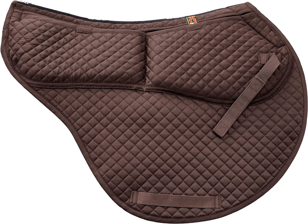 All-Purpose Contoured Correction Saddle Pad with Adjustable Memory Foam Inserts
