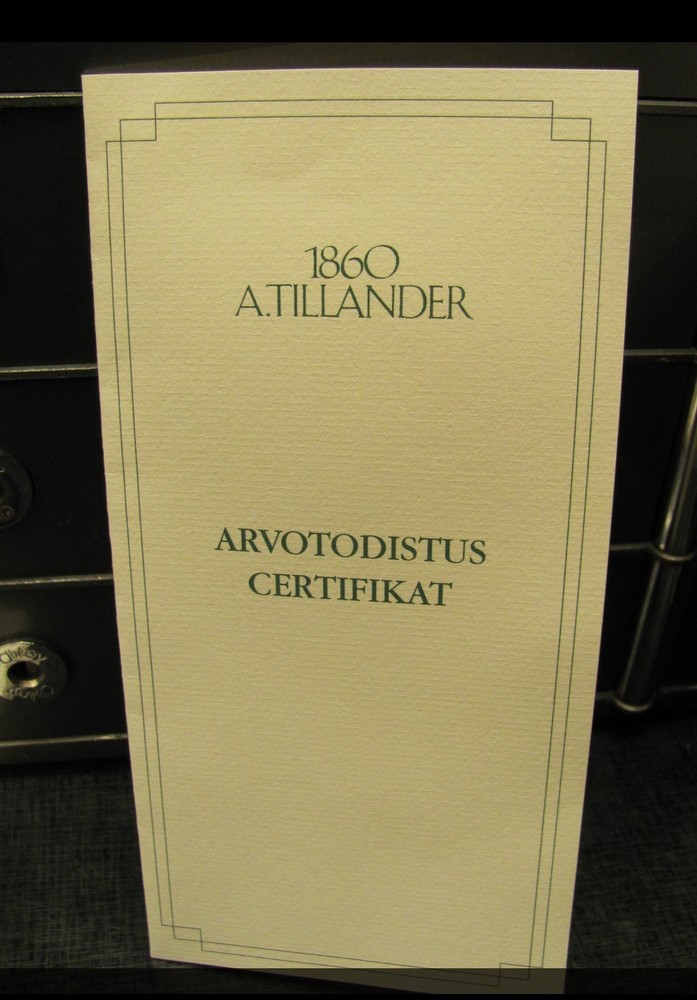 14k Gold Sapphire Cabochon Cigarette Case A. Tillander