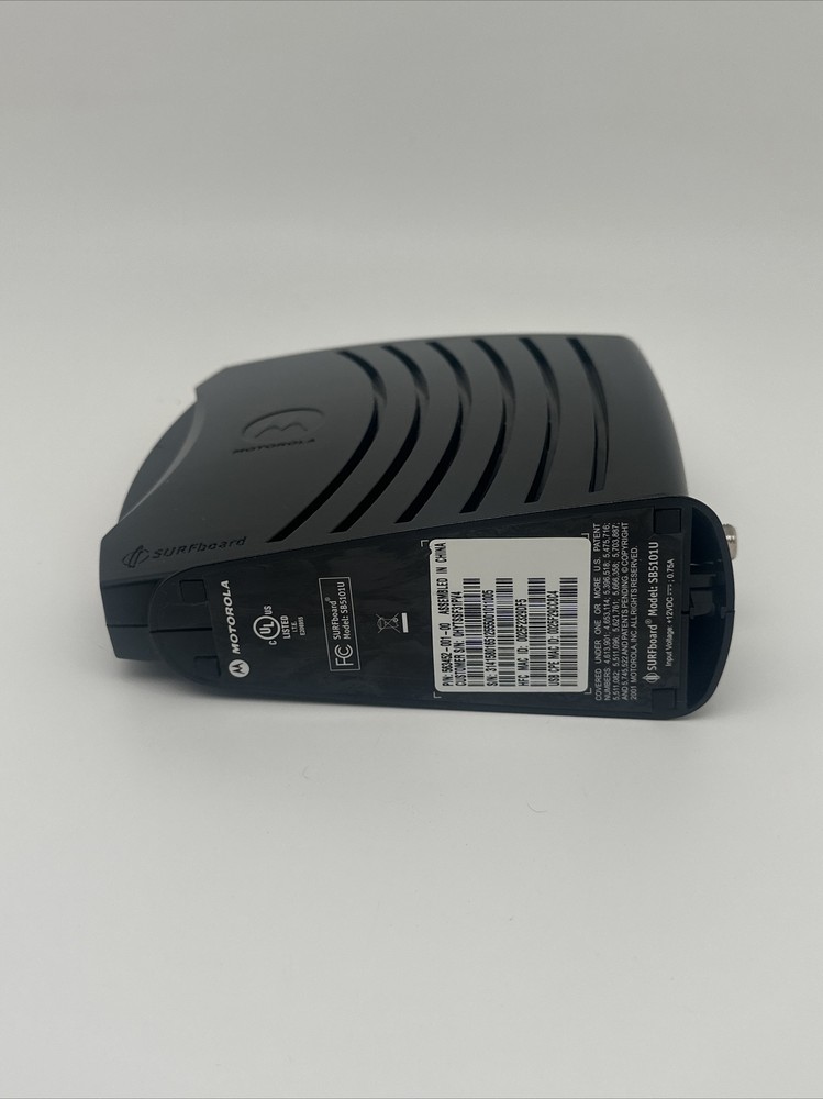 Motorola SURFboard SB5101U - Cable Modem, Input Voltage: + 12VDC ….8