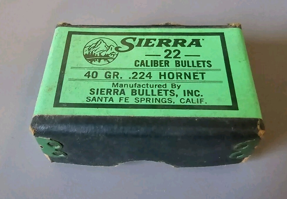 Various Vintage Empty Boxes for .224 Caliber Sierra Rifle Bullets