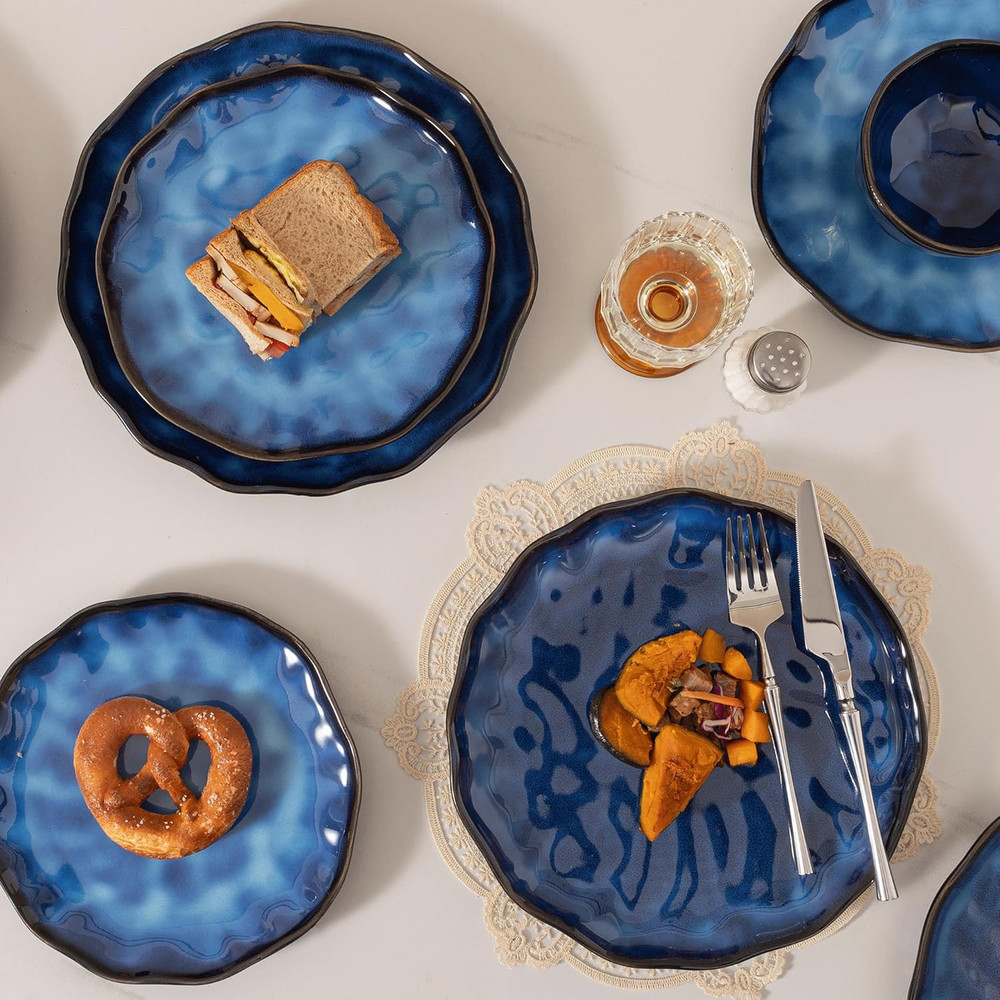 Dinnerware Sets Plates and Bowls Sets Modern Plates,Ceramic Dinnerware Sets,12 P