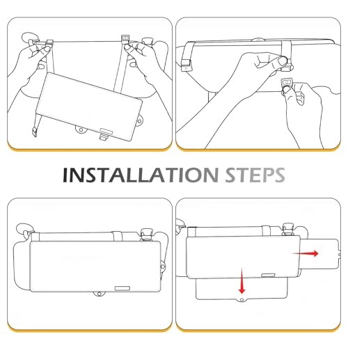 Car Polarized Sun Visor Sunshade Extender, Upgraded Adjustable Visor Extension