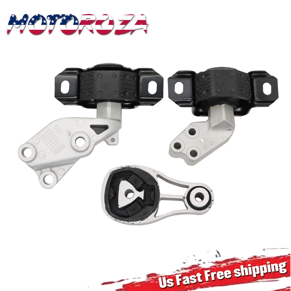 3Pcs For Smart Fortwo 451 2008-2015 Engine Motor & Transmission Mount Set