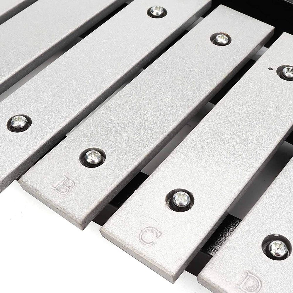 32 Note Glockenspiel Xylophone Percussion Kit with Height Adjustable Stand, D...