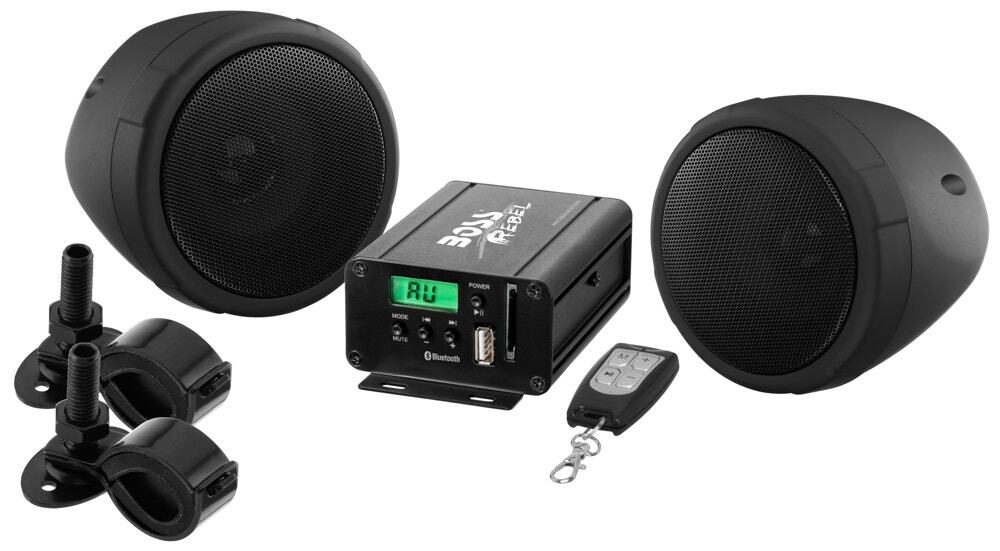 Boss Audio Systems Bluetooth Max Power 3" Speakers 600w Amplifier Remote MCBK...