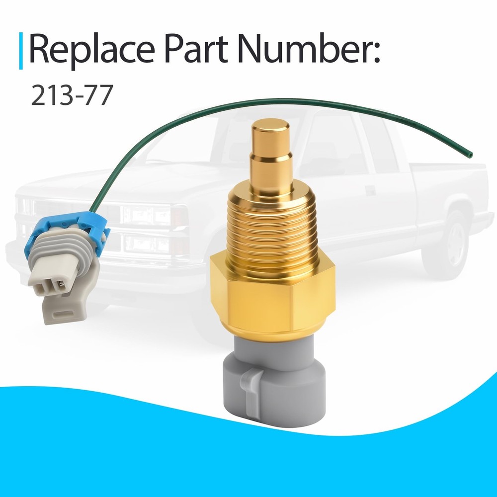 213-77 Engine Coolant Temperature Sensor with Connector Pigtail Harness Kit...