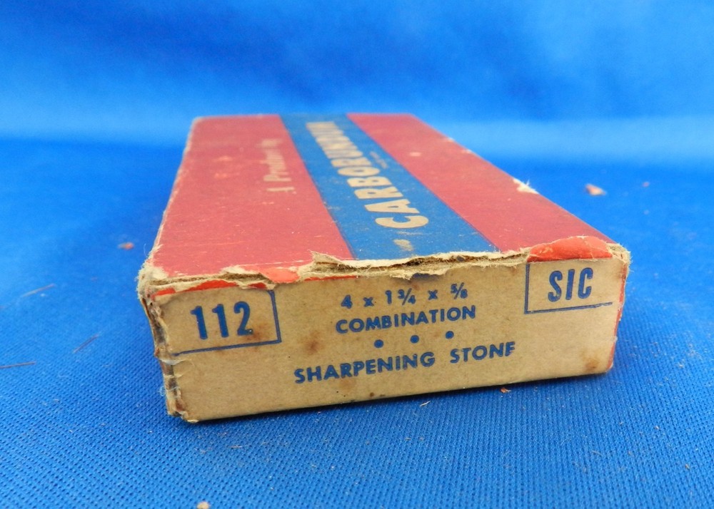 Carborundum #112 Sharpening Stone Original Box