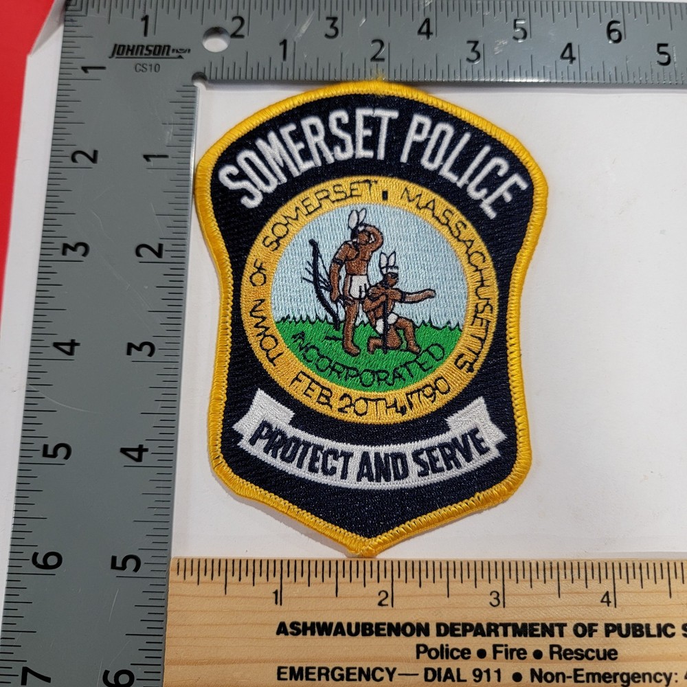 Bin1 b7 patch Police Massachusetts Somerset