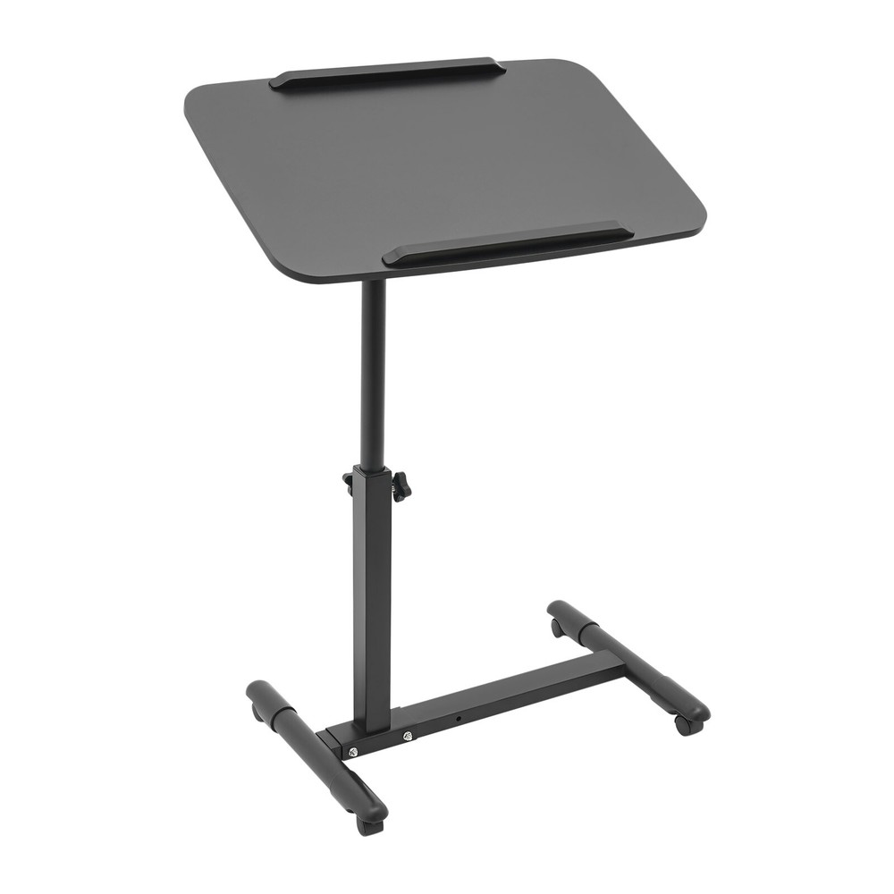 Adjustable Rolling Bedside Table - Modern Mobile Desk for Home & Hospital