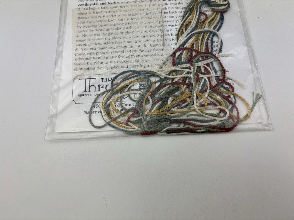 Threads Through Time The Willow Sampler Needlepoint Pattern Kit 6S