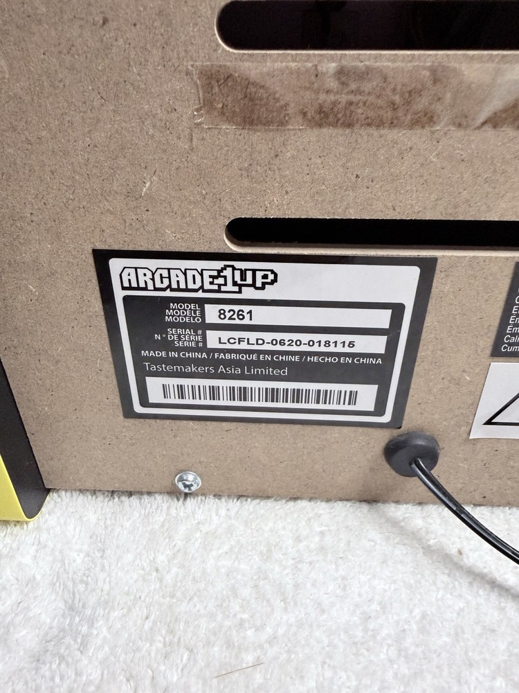 Arcade 1up 8261 Ms Pac-Man Tabletop Arcade GameSystem 16" Tested - works