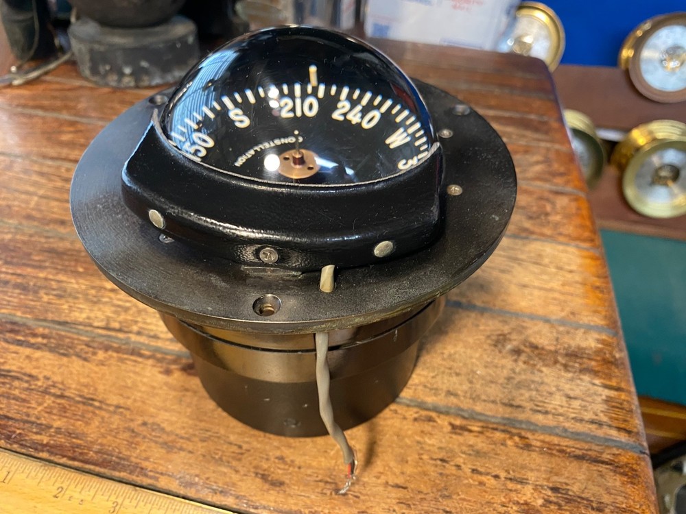 Lightly Used Danforth Constellation Dash Mount Compass 4" Card