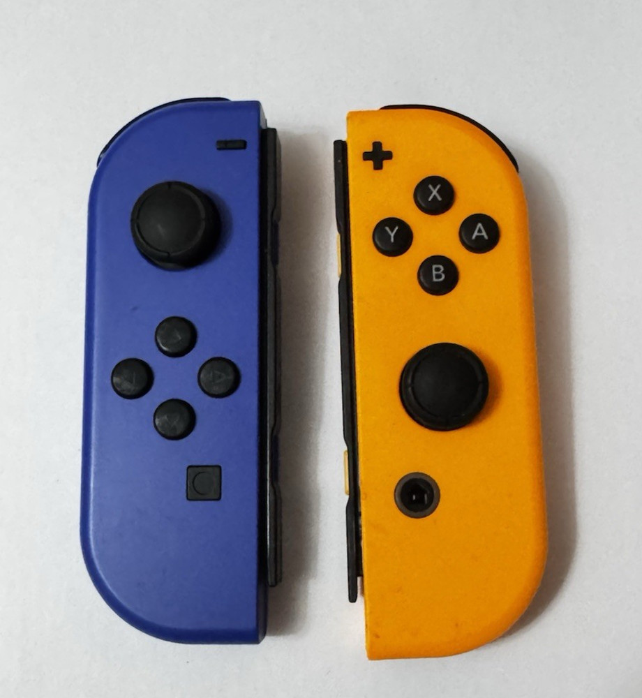 Original Nintendo Switch Joy-Con Controllers Neon Orange Right & Neon Blue Left