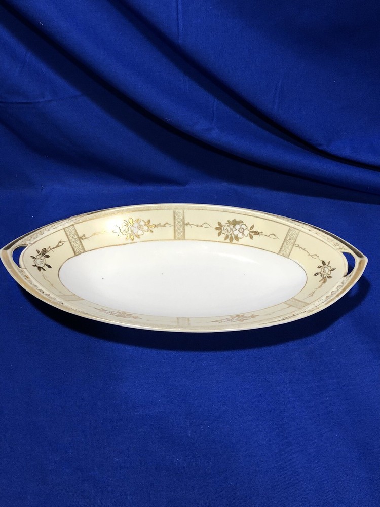 Noritake 12.5” Oval Serving Dish Celery Platter