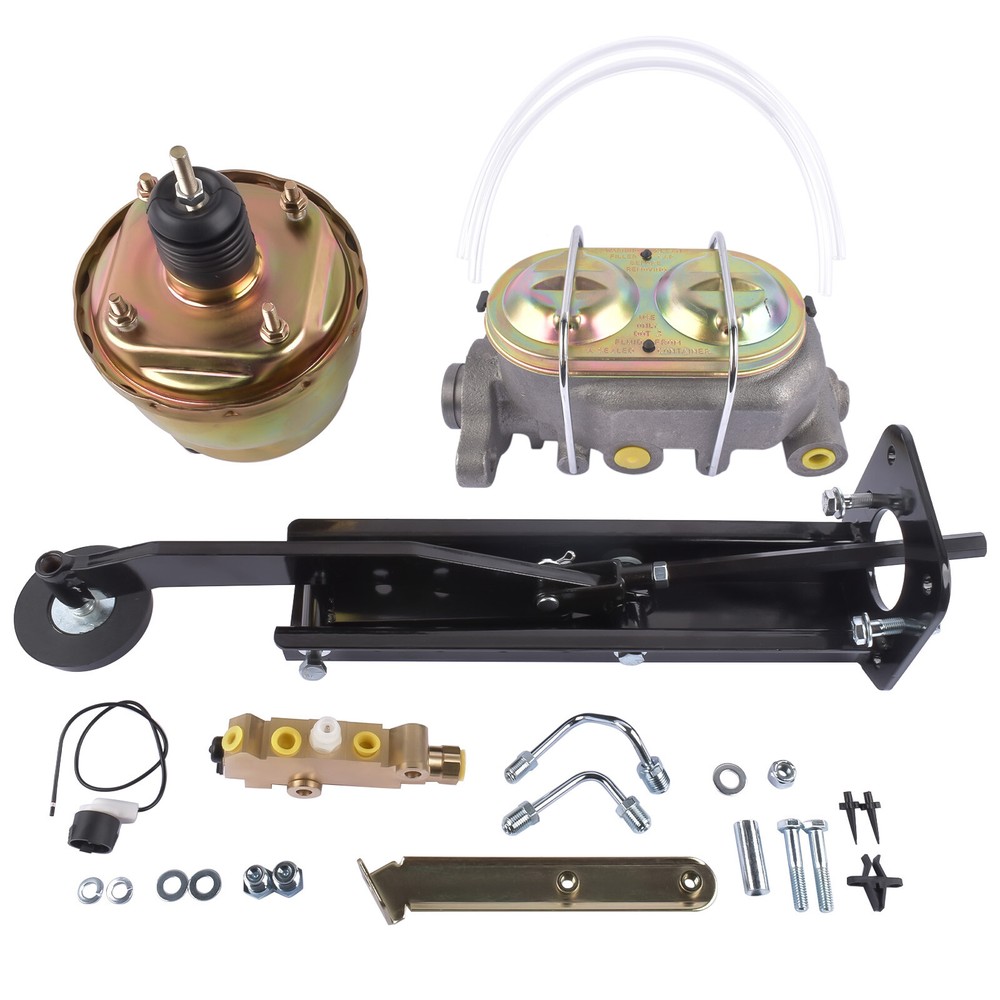 Universal 7'' Dual Booster Master w/ 1" Bore + Disc/Drum Proportioning Valve Kit