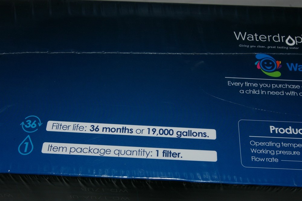 Waterdrop 17UA Under Sink Water Filtration System NEW SEALED