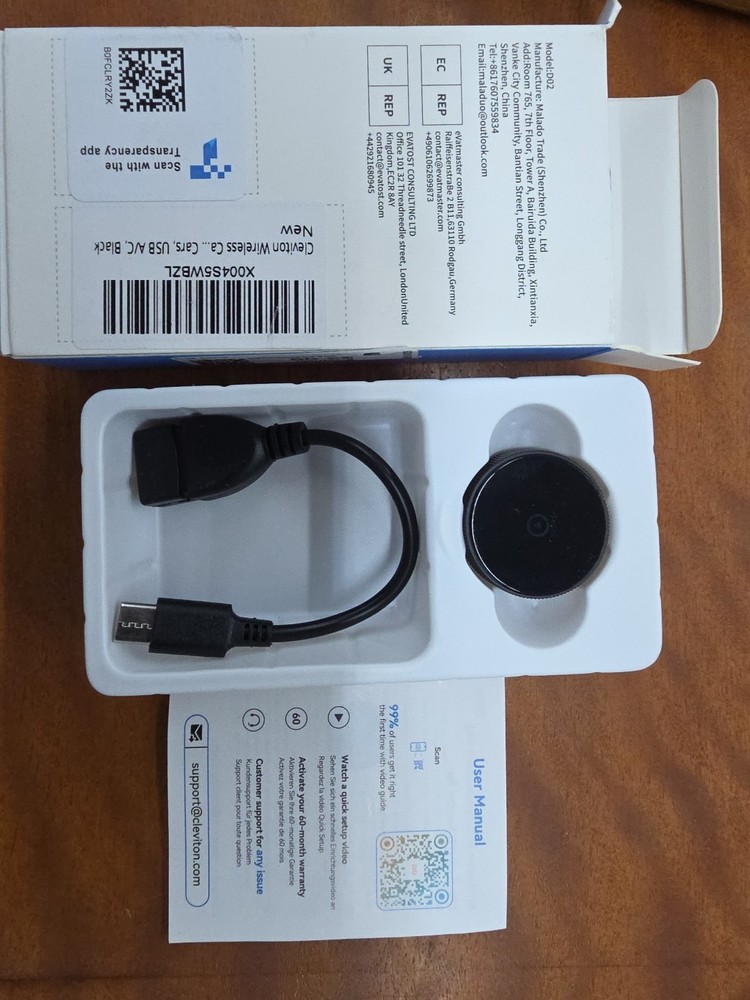 Cleviton Wireless Carplay Adapter D02