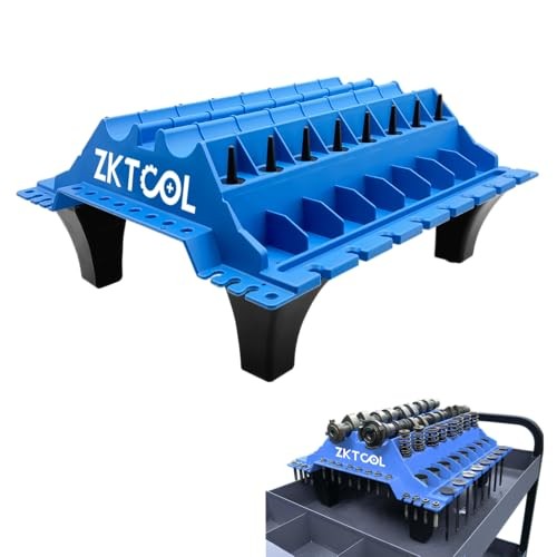 Engine Cylinder Head Organizer Valves Tool,Engine Organizer Parts blue