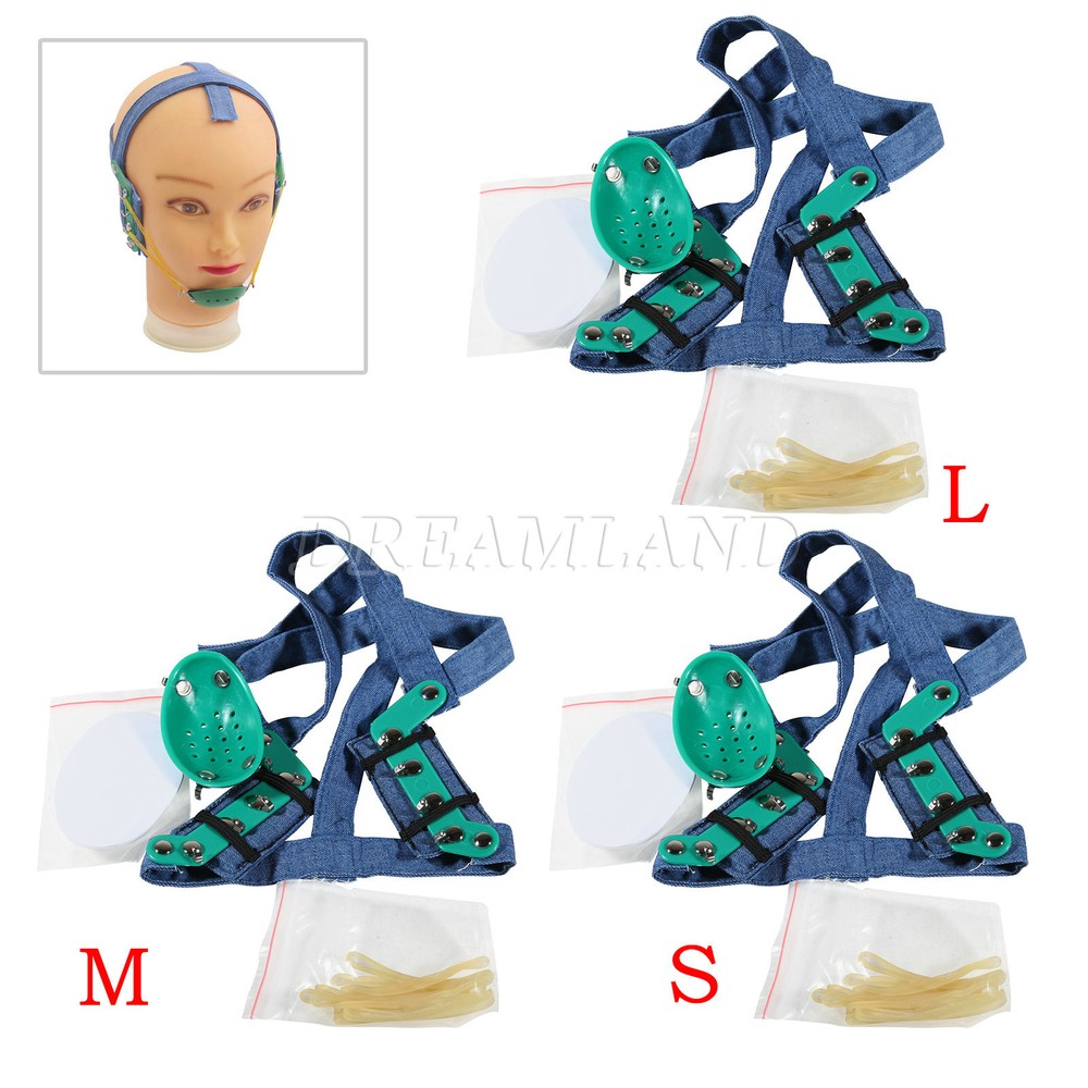 Orthodontic High - Pull Headgear With Rigid Chin Cap High Pull Strap New