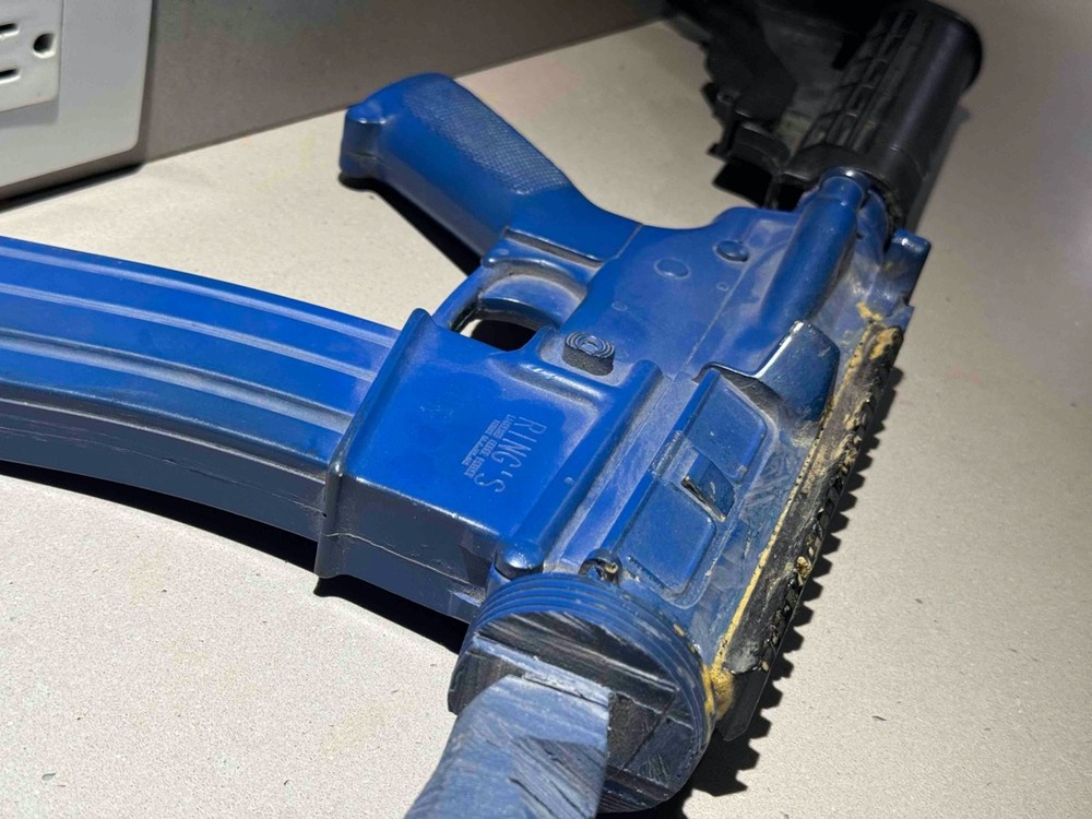 Ring's Blue Gun Training Replica Accessorized: VLTOR/Surefire/DanielDefense/GGG