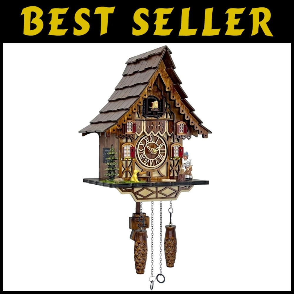 Unique House Decor Clock, 12 Melodies, Night Mode