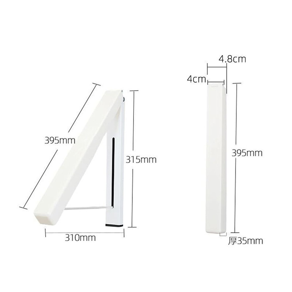 Wall Mounted Clothes Drying Rack, Folding Wall Mount Clothes Hanger Stainless...