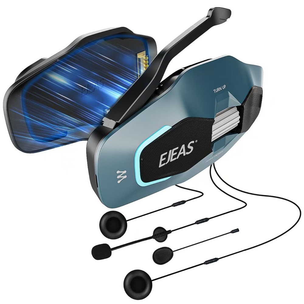 EJEAS Motorcycle Intercom Helmet Headset Mesh Bluetooth Wireless Waterproof Road