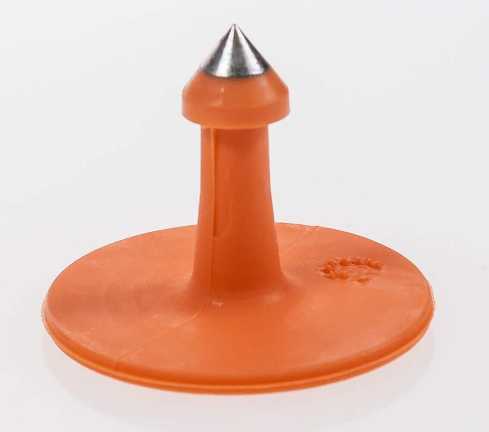 Allflex Global Small Male Buttons, Orange, 25 ct