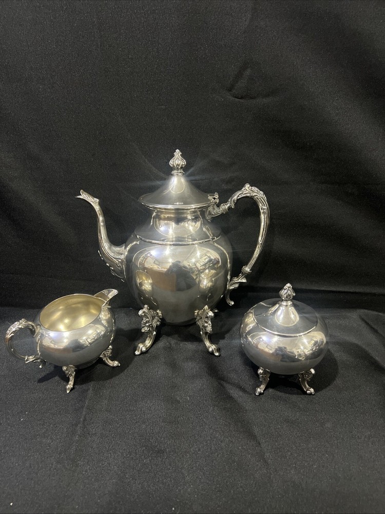 antique silver plated tea set