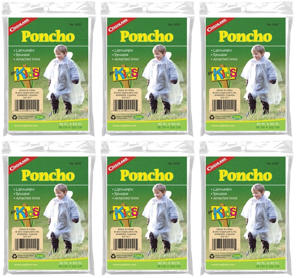 Coghlan's Poncho for Kids (6 Pack)