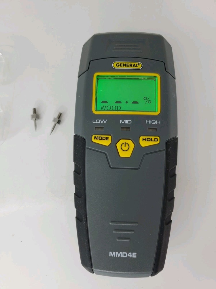 General Tools MMD4E Digital Moisture Meter, Water Leak Detector, Moisture Tester