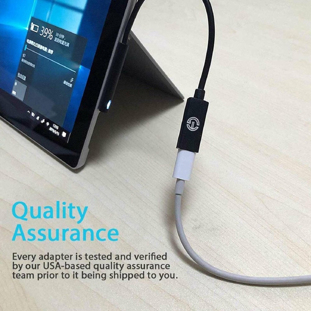 20cmFast Charging USB Type-C Power Supply For Microsoft Surface Pro 4 5 6 Go d