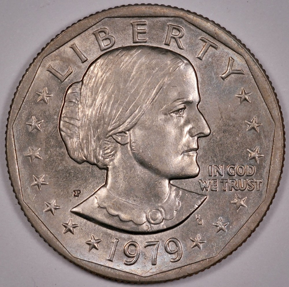 $1 1979 P Susan B Anthony SBA, uncirculated UNC toned (E118)