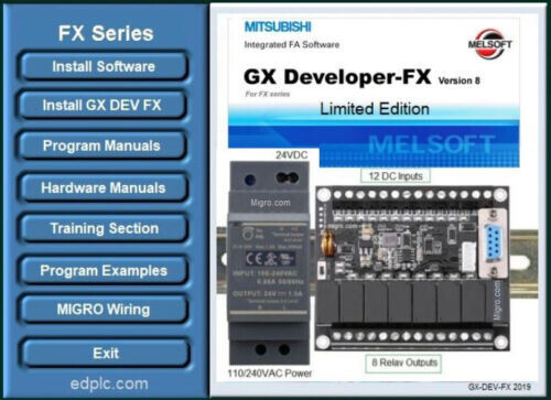 PLC Automation Kit Programmable Controller Software Ladder programming & Course