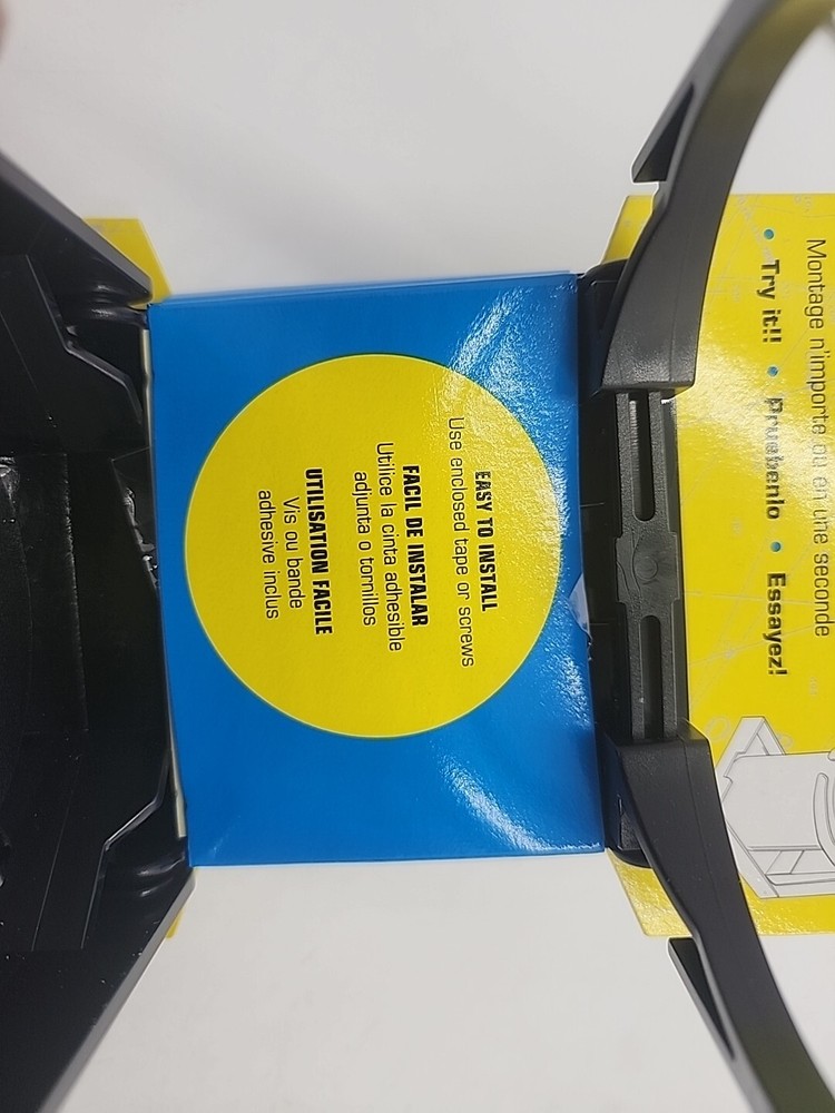 Black Plastic Folding Drink Holder with Adjustable Arms for Boats
