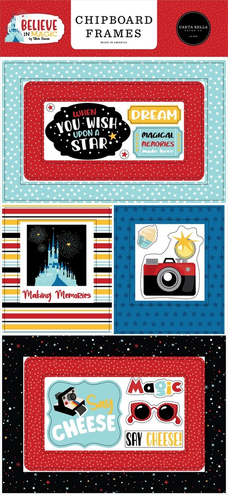 Believe In Magic Chipboard 6"X13"-Frames