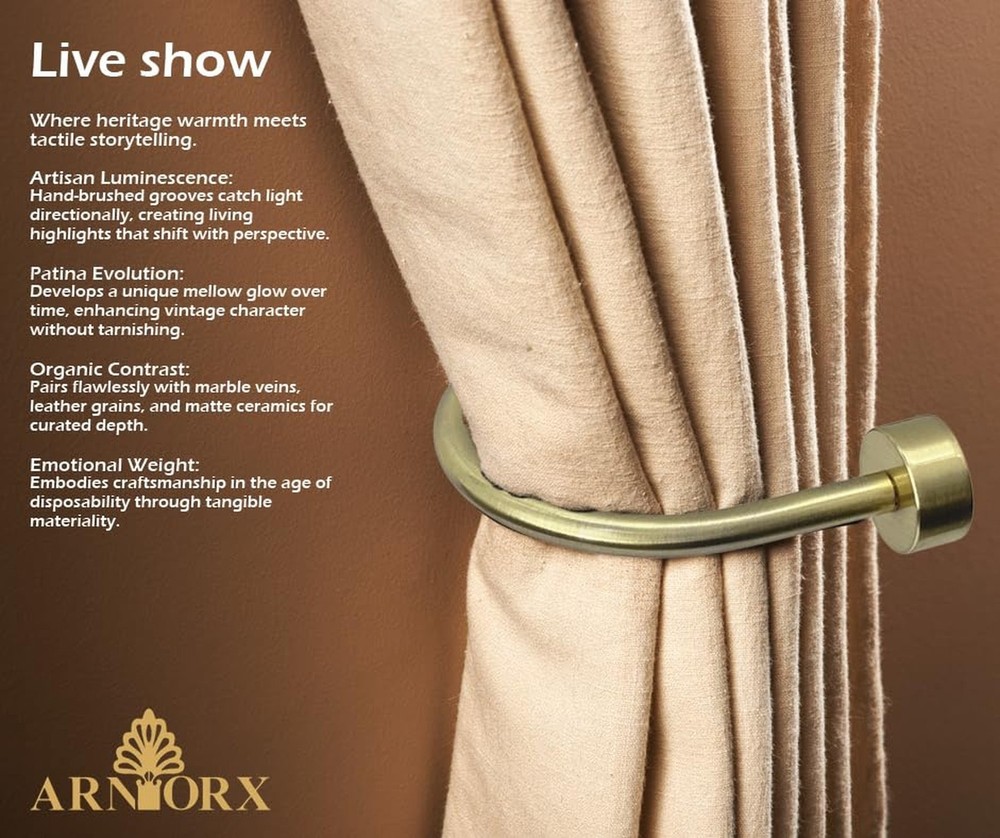 Quality Curtain Holdbacks, Solid Steel Curtain Holdback with Disk Finial,Elec...