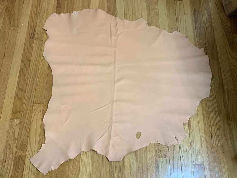 Peach - Lambskin Leather Whole Hide - 7 Square Feet