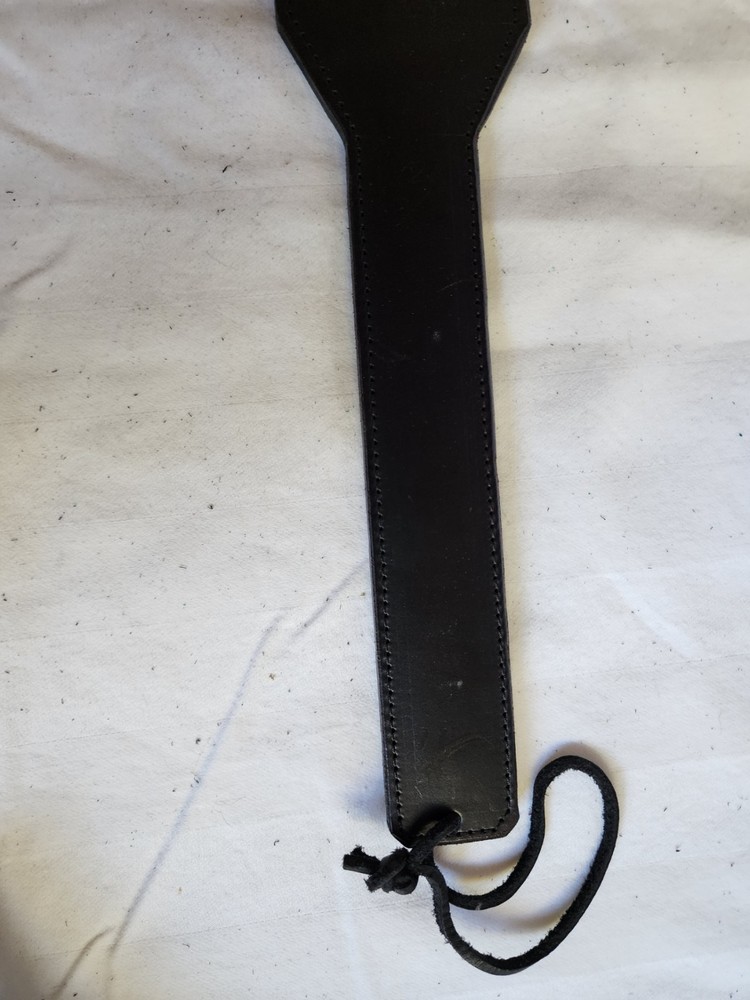 Black Leather Paddle Whip Good Condition Never Used