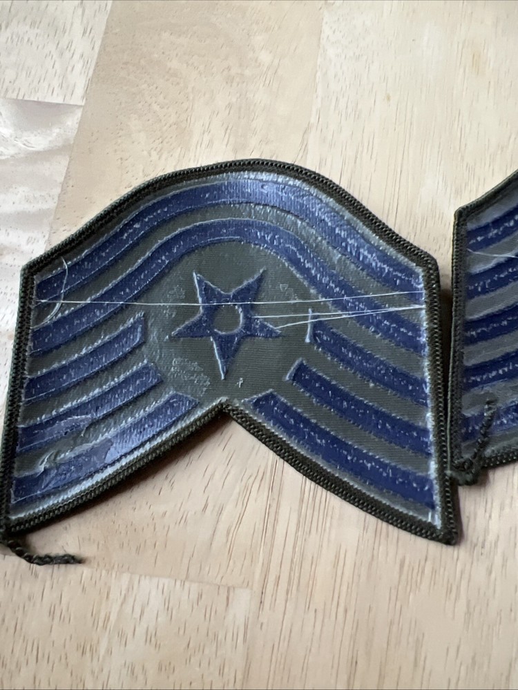 Vintage US Air Force Tech Sergeant Rank Patch Insignia E-6 E6 USAF.
