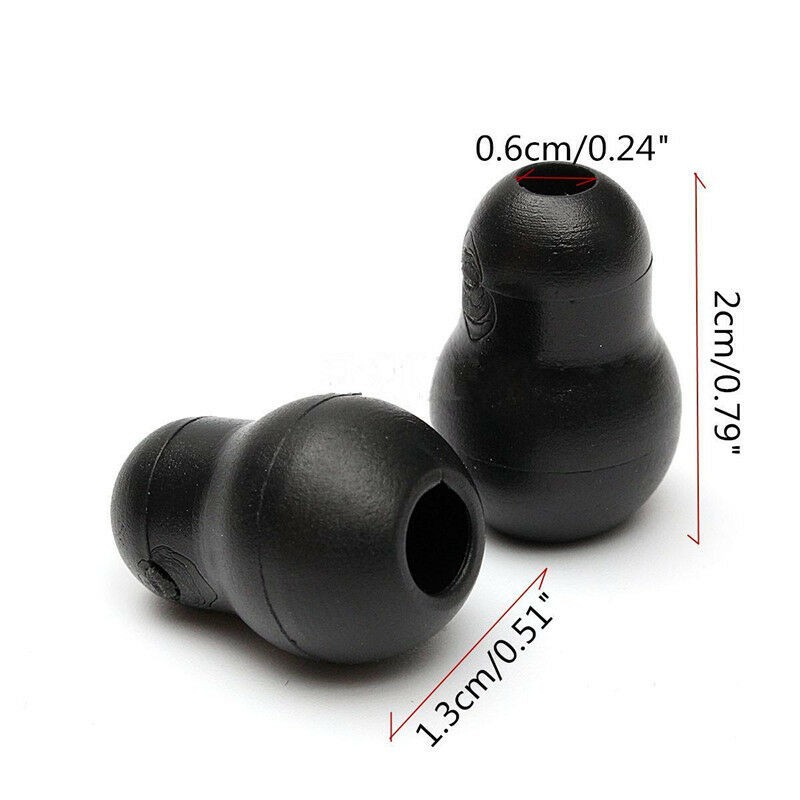 10Pcs Silicone Black Soft Eartips Earplug Earpieces For Littmann Stethoscope cc