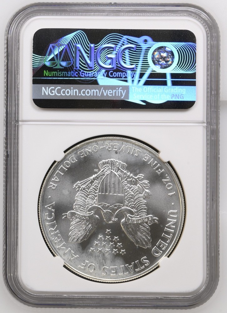 1994 $1 Silver American Eagle--NGC UNC MS67