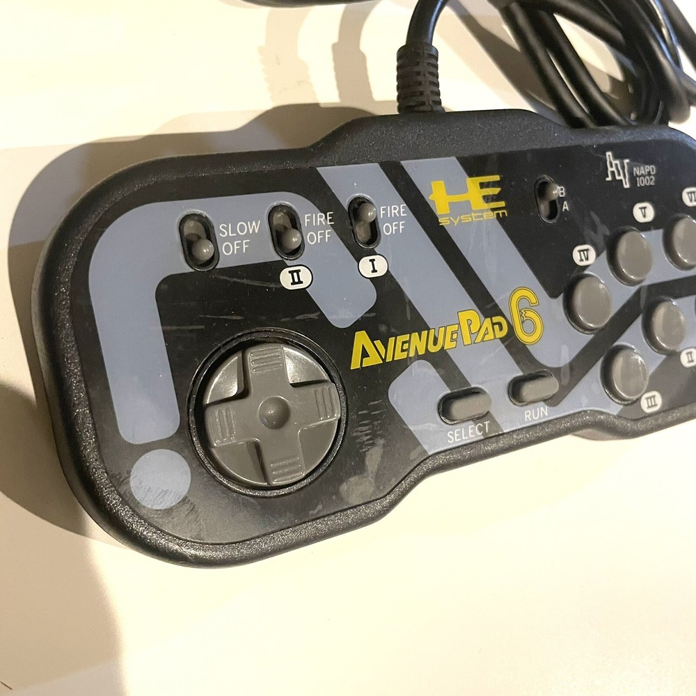 【Set of 2】 PC Engine 6 button Controller Avenue Pad 6 PCE HE system Control Pad