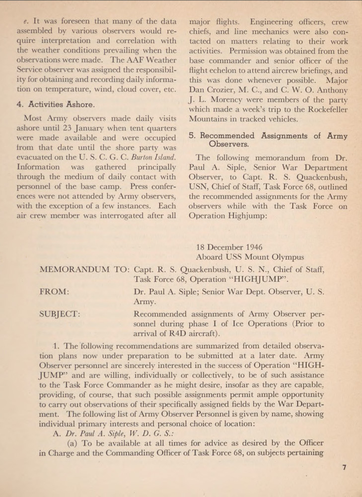 424 Page Army Observer Operation Highjump Task Force 68 US Navy Study on Data CD