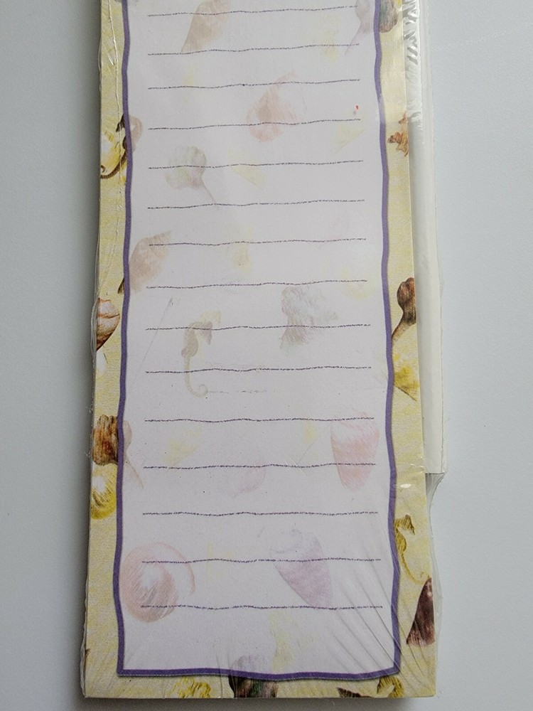 NEW Shell World Magnetic Notepad With Pencil.