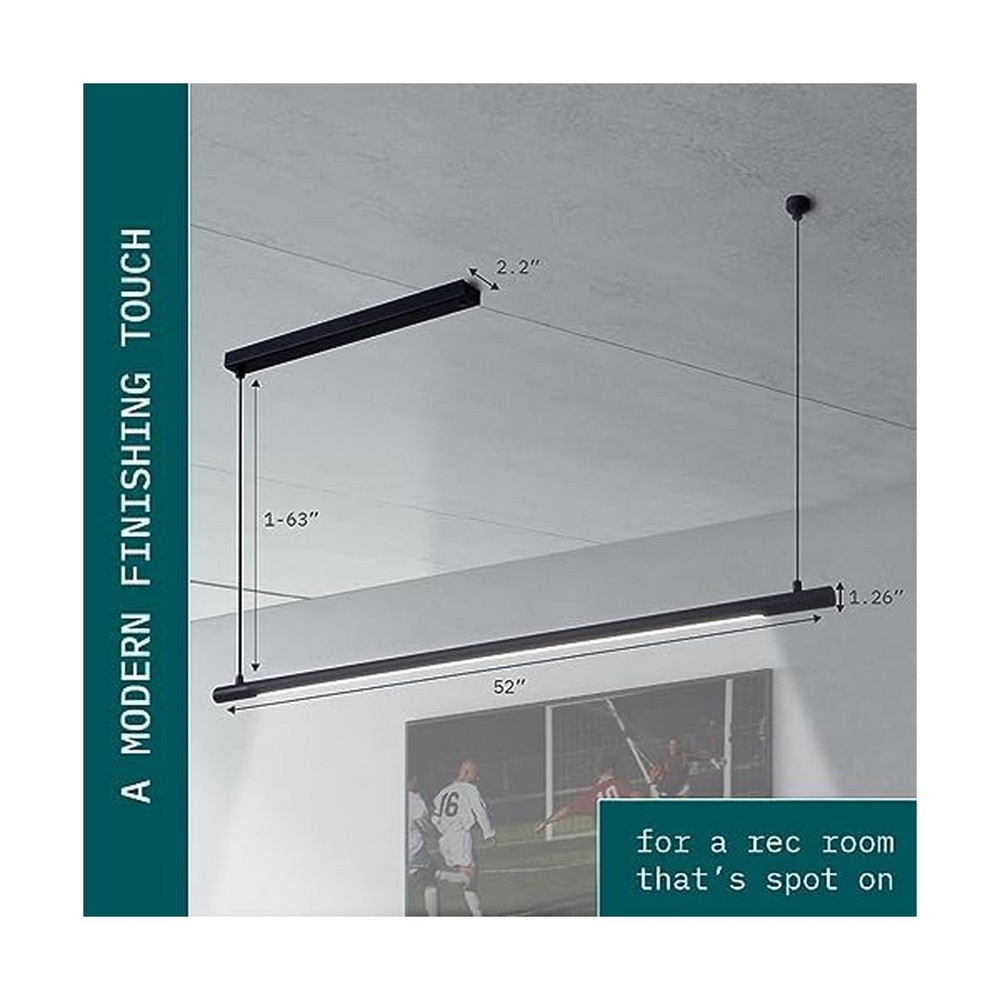 Professional LED Billiard & Pool Table Light, Non-Flickering & Evenly Distrib...