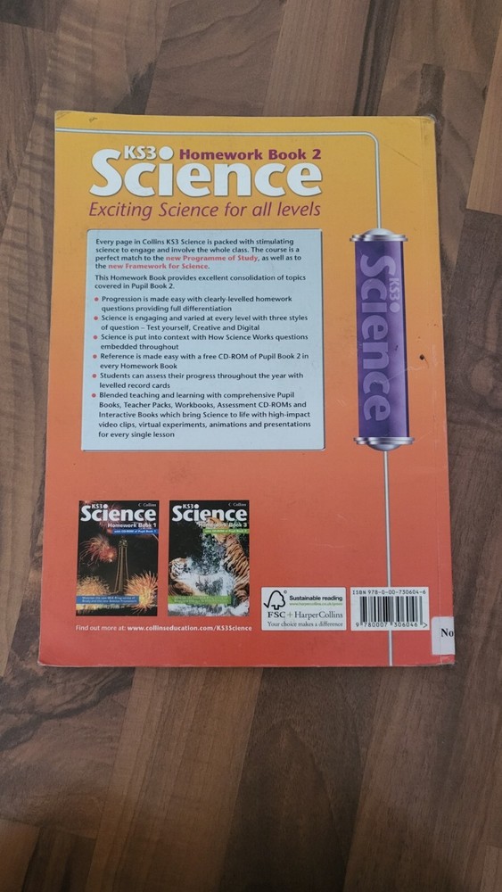 Collins kS3 Science Homework book 2